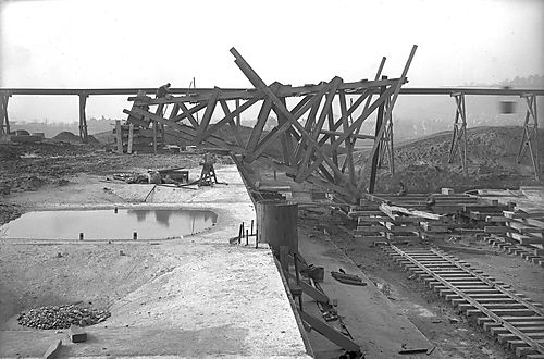 Erecting Cableway Tower