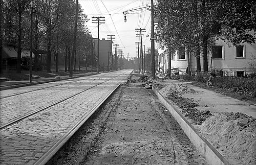 Repaving on Ellsworth Avenue at Filbert Street