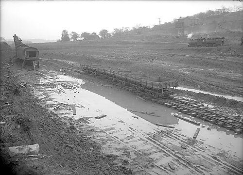 Excavation in Lanpher Reservoir