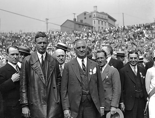 Charles Lindbergh at Pitt Stadium