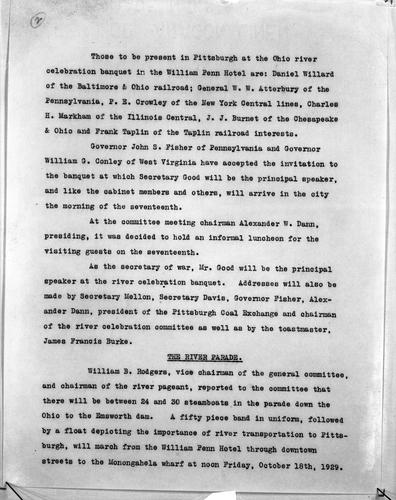 Ohio River Celebration Letter