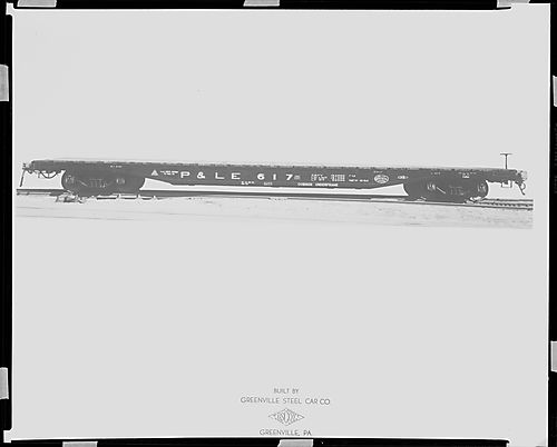 Pittsburgh and Lake Erie Railroad Flat Car 617