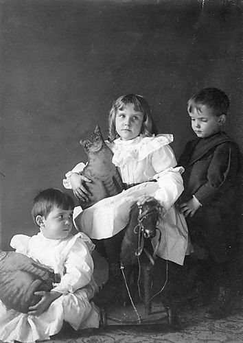 Children with their Toys