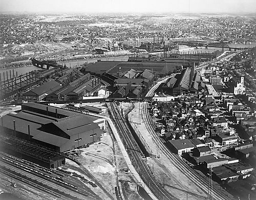 Aerial View of Mills, Homestead and Carrie Furnace