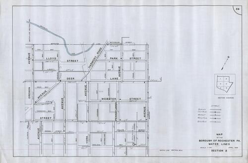 Borough of Rochester water lines, section 2 of 6