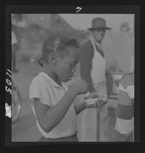 Girl Eating Shaved Ice