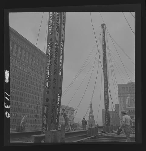Construction Site of U.S. Steel-Mellon Building