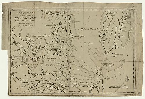 Map and chart ... of the Bay of Chesapeake