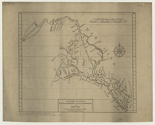 Courses of Rivers Rappahannock and Potowmack