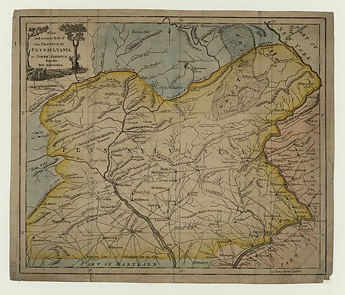 New Map of The Province of Pennsylvania
