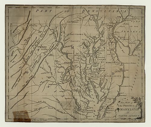 New Map of the Province of Maryland