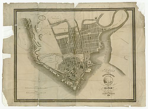 Plan of the city of Quebec