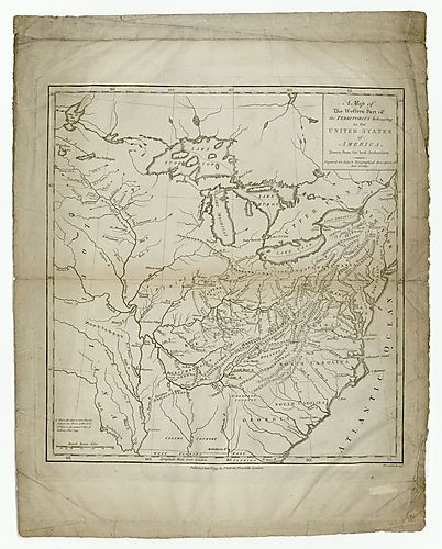 Map of the Western part of the territories …