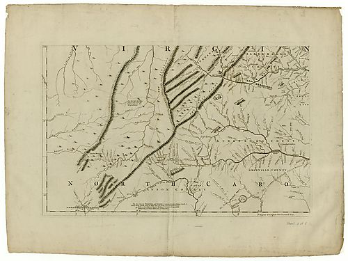 Map of the most inhabited part of Virginia - sh. 3