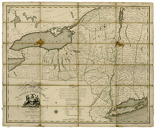 Map of the State of New York