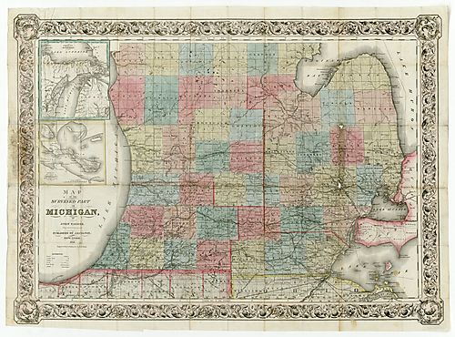 Map of the surveyed part of Michigan