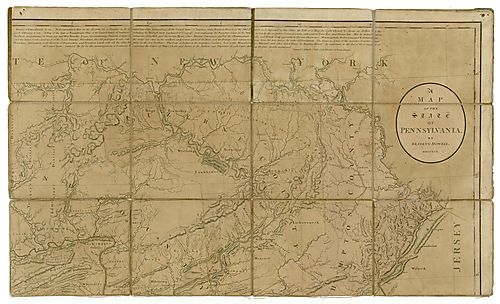 Map of the state of Pennsylvania - Sheet 1 of 4