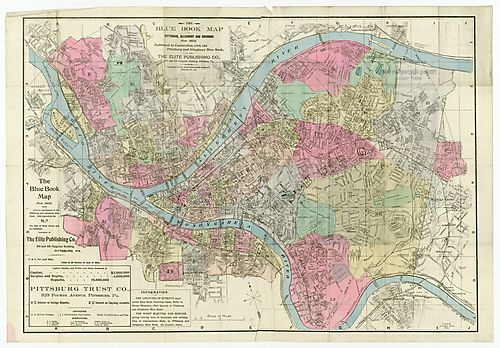 Blue Book map of Pittsburg, Allegheny and … Sh. 1