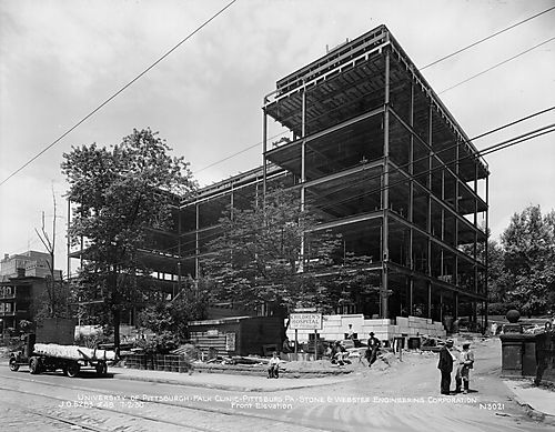Construction of the Falk Clinic