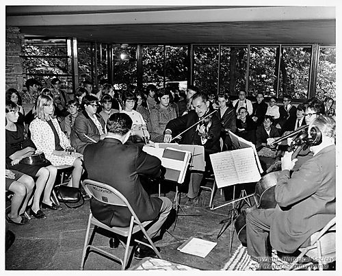 Performing at "Fallingwater"