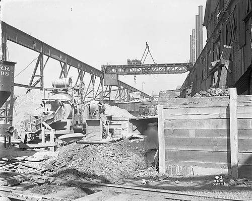 Mesta Machine Company Crane Carrying Supplies
