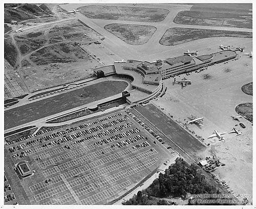 Aerial view of Greater Pittsburgh Airport