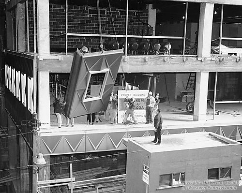 Porter Building during Construction