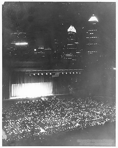 Civic Light Opera performing at Night