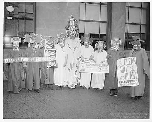 Costumed Activists for the Pa. Pitt Partners Campaign