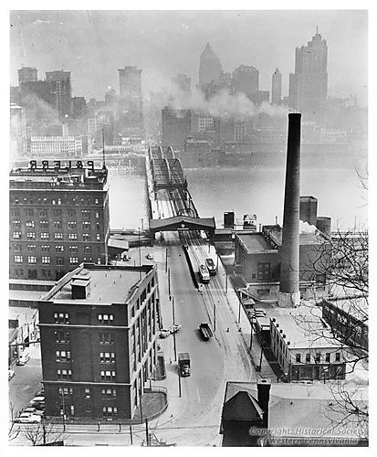 Downtown Pittsburgh before Smoke Control