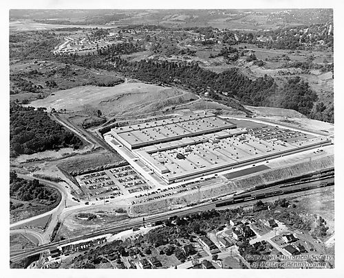 Aerial view of General Motors Fisher Body Division