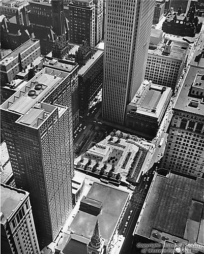Aerial view of Mellon Square