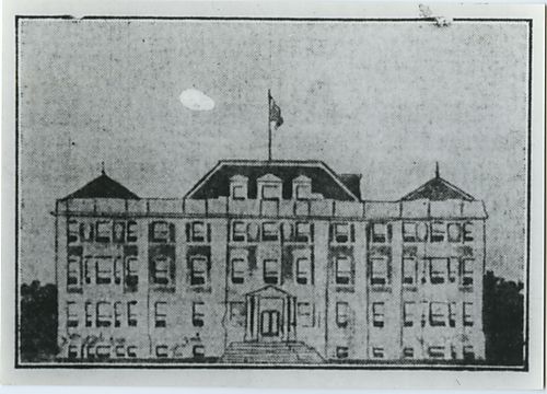 Proposed hospital building