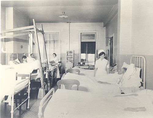 Patient ward in the old Montefiore Hospital