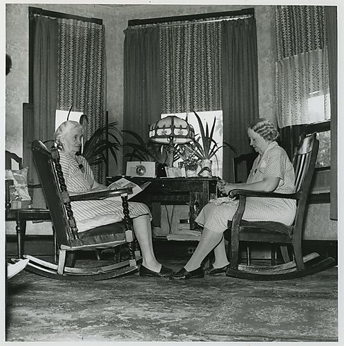Two women at the Jewish Home and Hospital for the Aged