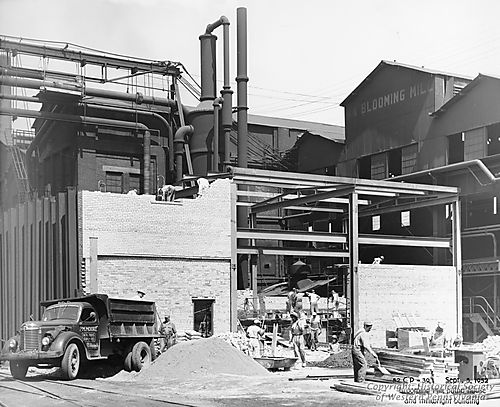 Construction of the Blooming Mill Pump House and Millwright Building