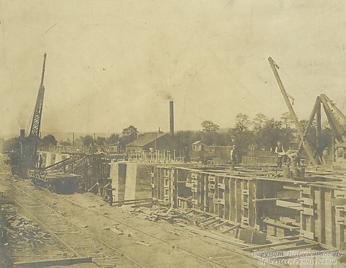 Concrete Foundation for Blowing Engine and Electric Power Houses