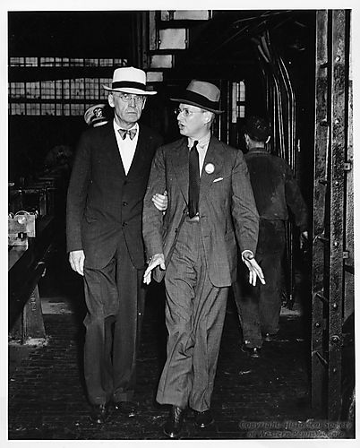 Mr. Bell and B.F. Jones in the Hazelwood Polishing Mill