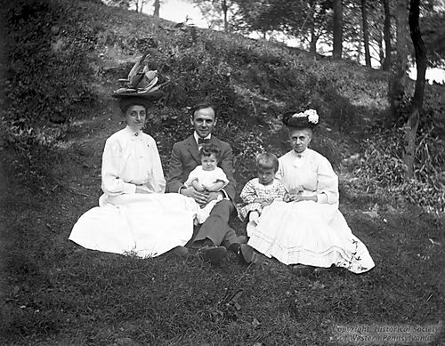 John R. Metz and family at Rock Point