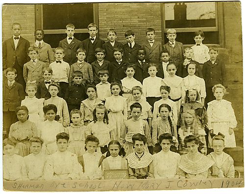 James A. Dorsey's Sherman Avenue School class photo 
