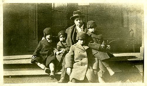 James A. Dorsey with children