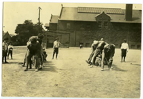 Men exercising in Washington Park (2)
