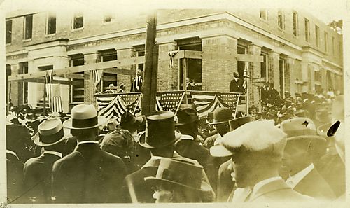 Political rally at the Hill District YMCA