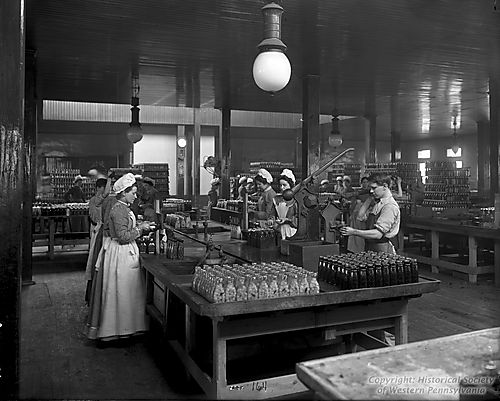 Corking Tables Showing Corking Machine