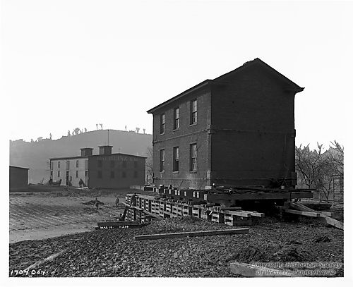 The House Where We Began being moved from Sharpsburg