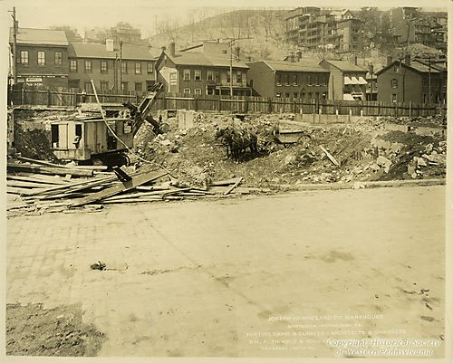 Construction of the Joseph Horne Land Company Warehouse