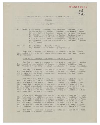 Community Living Facilities Task Force Minutes (2)