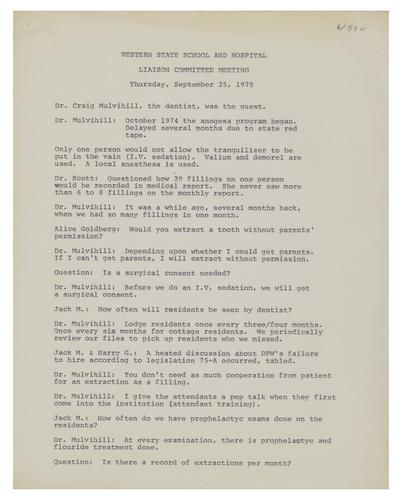 Western State School and Hospital Liaison Committee Meeting Minutes (2)