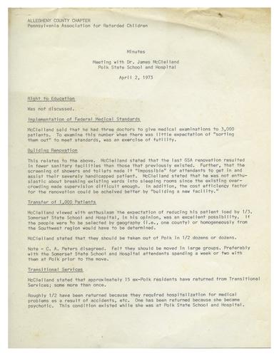 ACC-PARC Meeting with Dr. James McClelland Minutes