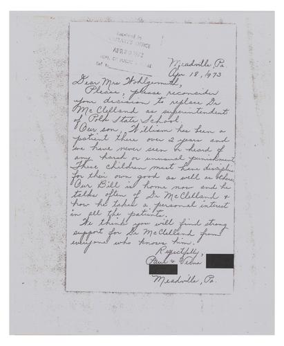 Letter from Paul and Velma E. to Helene Wohlgemuth